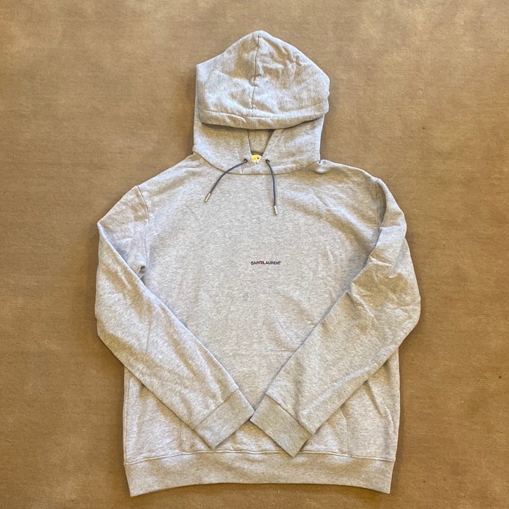 Saint Laurent Gray Hoodie Sweatshirt Men’s XL